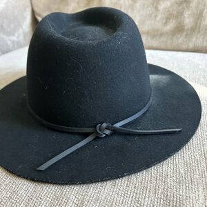 Brixton Black Felt Fedora with Subtle Logo